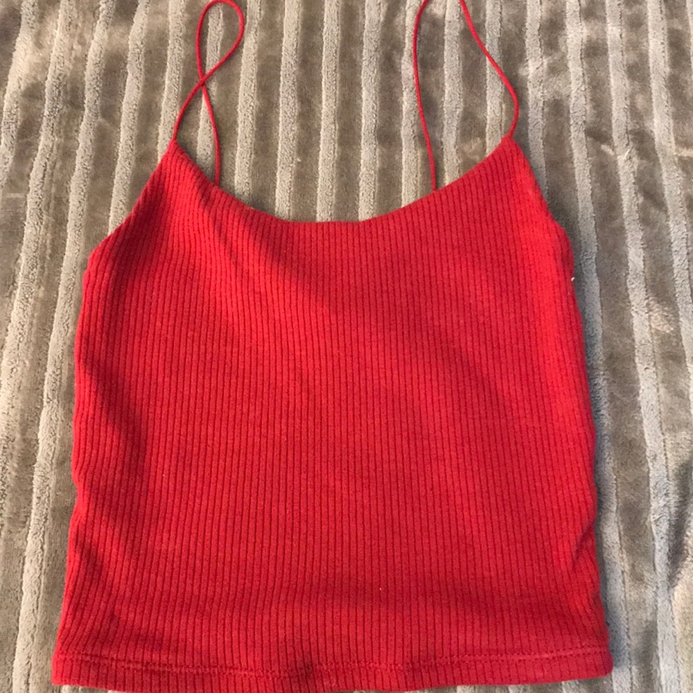 red crop top